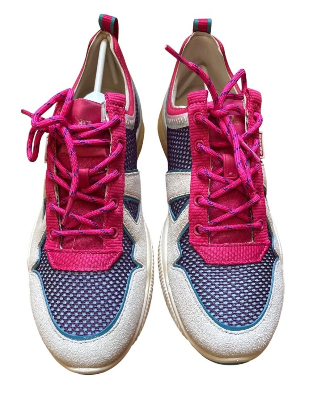 Coach Athleisure Sneakers Suede With Mesh Panels Womens Size 10 New W/ Box - Picture 2 of 8